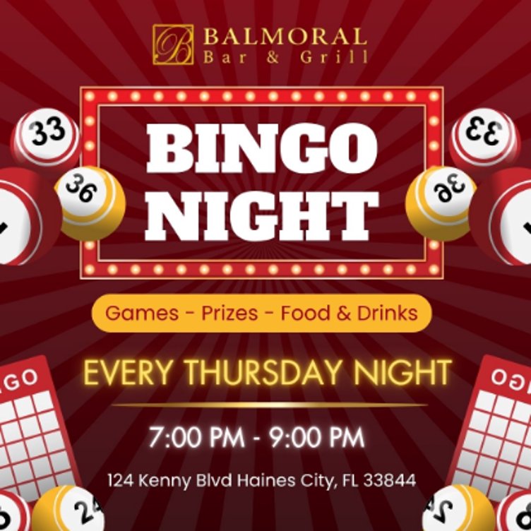 Bingo Night: Every Thursday