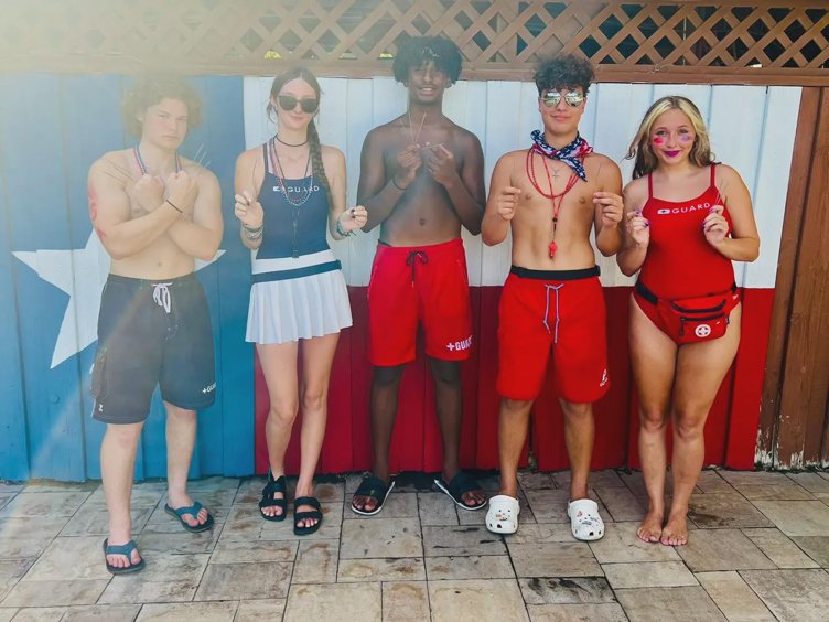 Labor Day Party at the Texas Pool