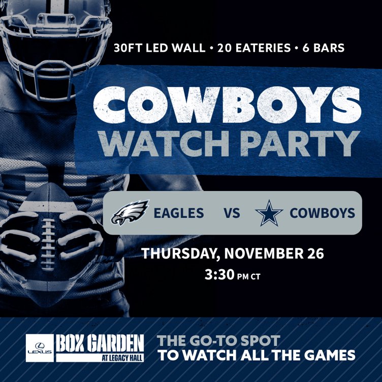 Dallas Cowboys Watch Party: Eagles vs Cowboys