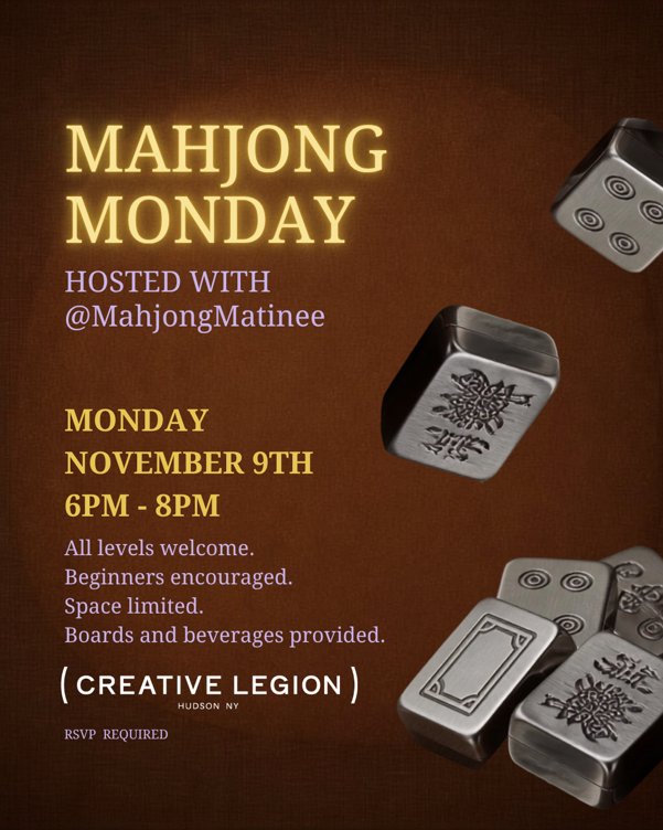 Mahjong Monday at (Creative Legion)