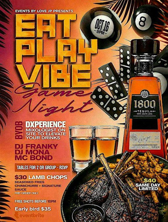EAT, PLAY & VIBE - Game Night