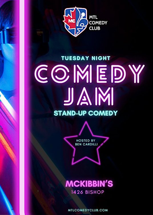 ENGLISH STAND-UP COMEDY SHOW IN THE HEART OF DOWNTOWN MONTREAL