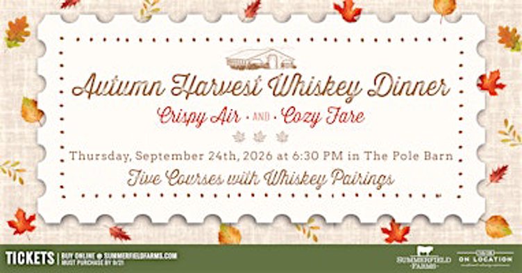 Autumn Harvest Whiskey Dinner 2026