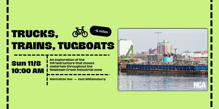 Rescheduled: Trucks, Trains, Tugboats Bike Tour