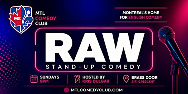 English Comedy Club Montreal | RAW at Brass Door