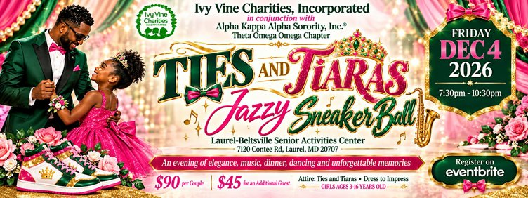 Ties and Tiaras Jazzy Sneaker Ball