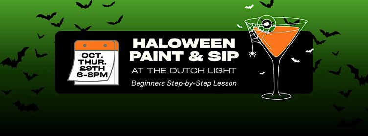 Halloween Paint & Sip at The Dutch Light (Instructor Led)