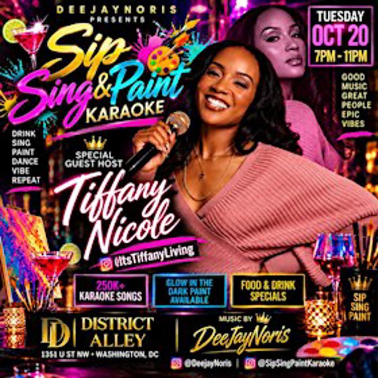 Karaoke Sip, Sing & Paint