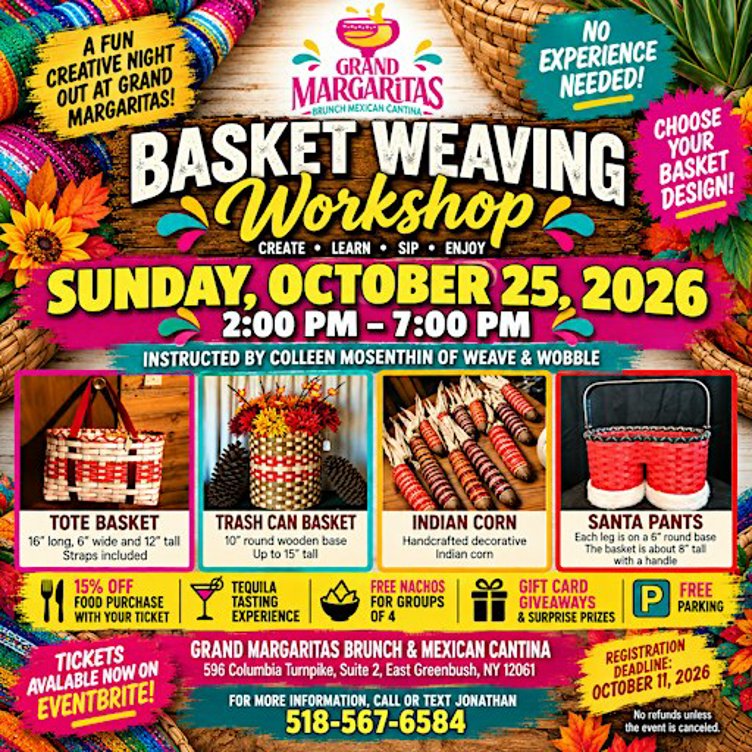 Basket Weaving Workshop at Grand Margaritas