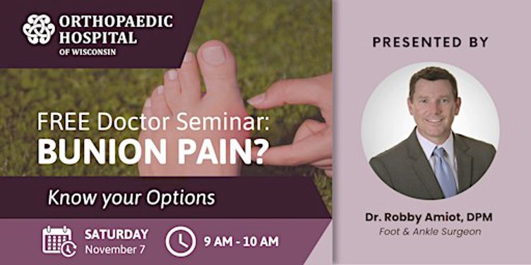 Bunion Pain? Know Your Options