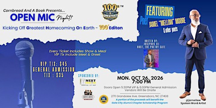Open Mic Night - 100th Homecoming Edition