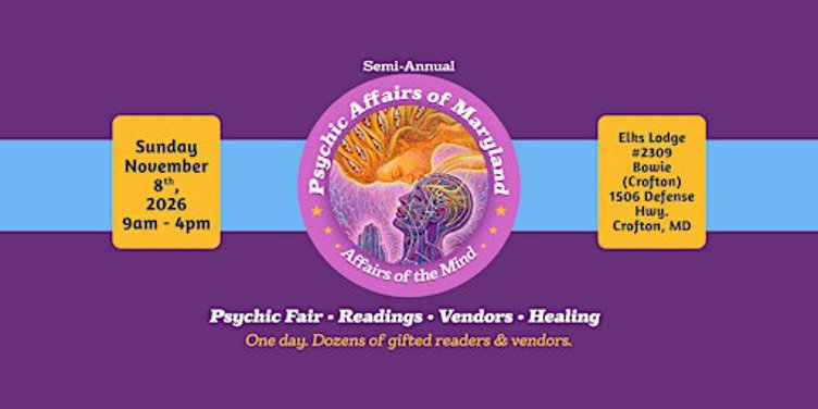 Psychic Affairs of Maryland - November 2026