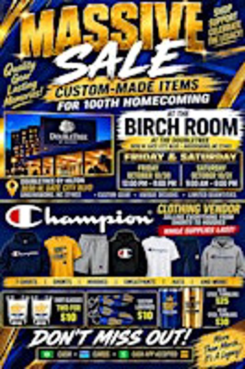 GHOE 100 Centennial Pop-Up Shop: Official Champion & Custom Apparel Hub