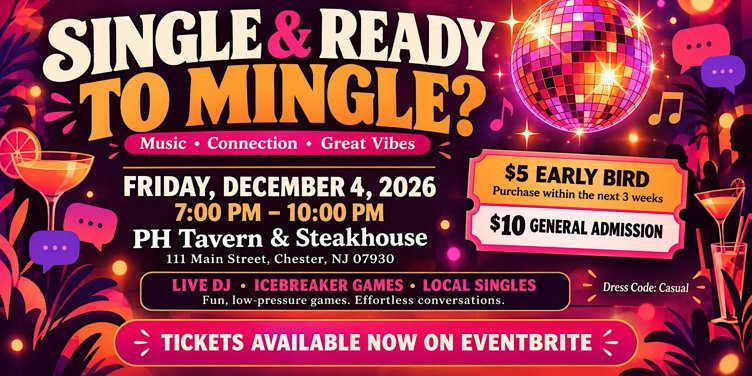 Single & Ready to Mingle: Singles Night in Chester