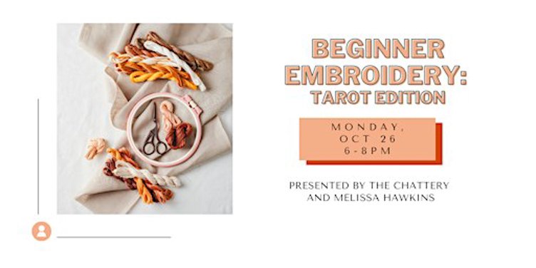 Beginner Embroidery: Tarot Edition