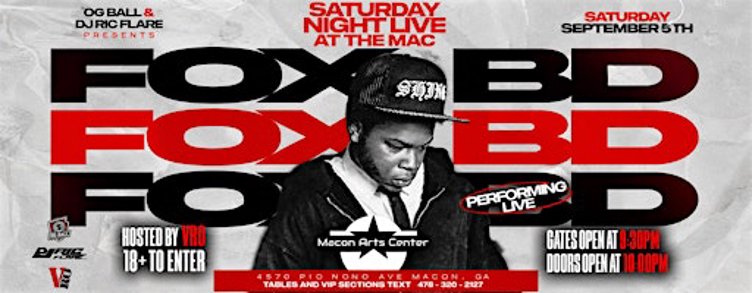 FOX BD PERFORMING LIVE AT THE MAC