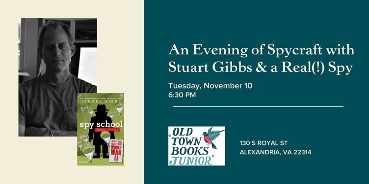 An Evening of Spycraft with Stuart Gibbs & a Real(!) Spy