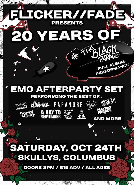 20 Years Of The Black Parade - Emo Night - Columbus