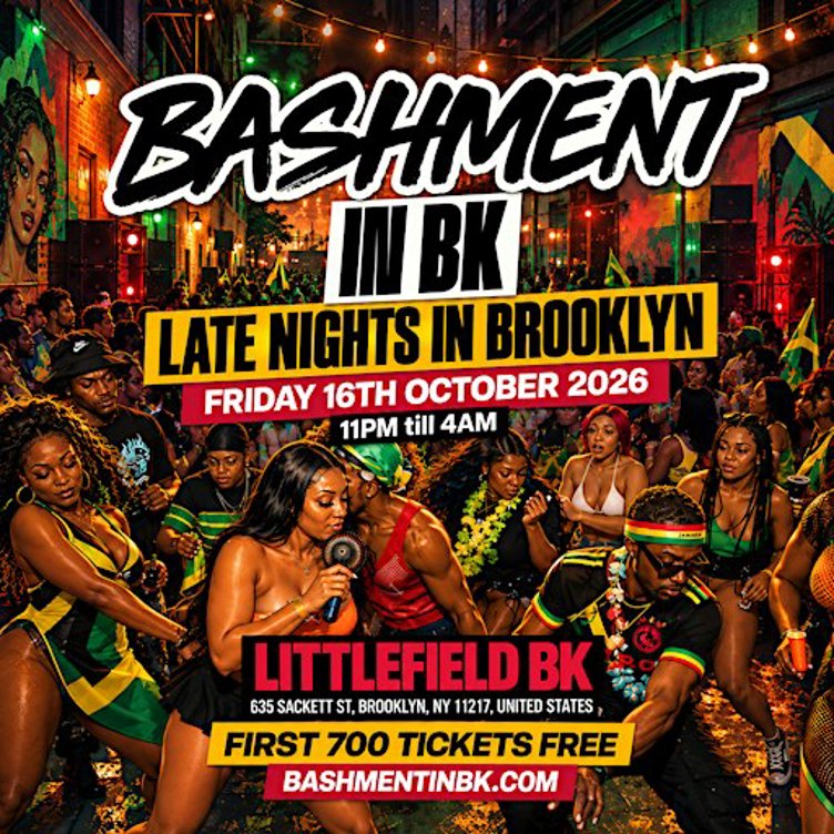 BASHMENT IN BK - Late Night Dancehall & Soca Party (FREE B4 12AM W/TIX)