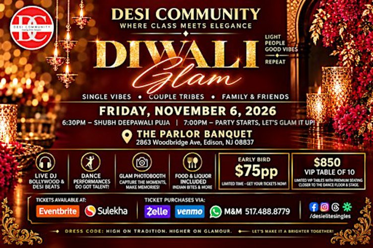 Diwali Glam — DESI Community Diwali Party