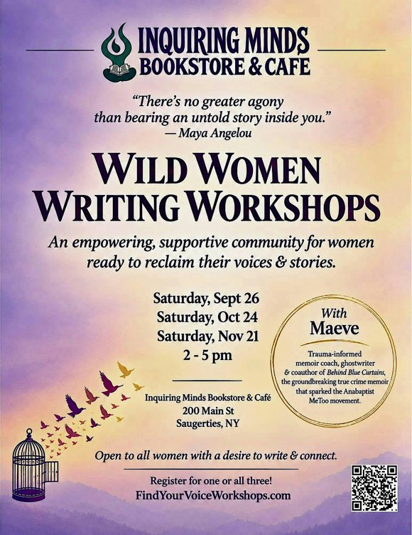 WILD WOMEN WRITING WORKSHOPS AT INQUIRING MINDS