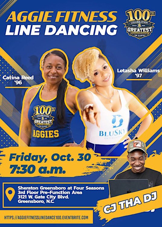 2026 Aggie Fitness Line Dance Class with Letasha Williams and Catina Redd