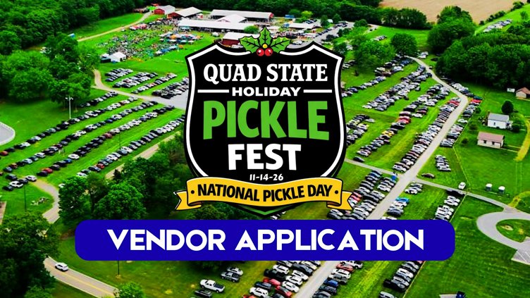 Quad State Holiday Pickle Fest on National Pickle Day Vendor APPLICATION