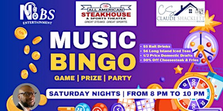 Music Bingo Night | Odenton MD | FREE Entry | Drink Specials