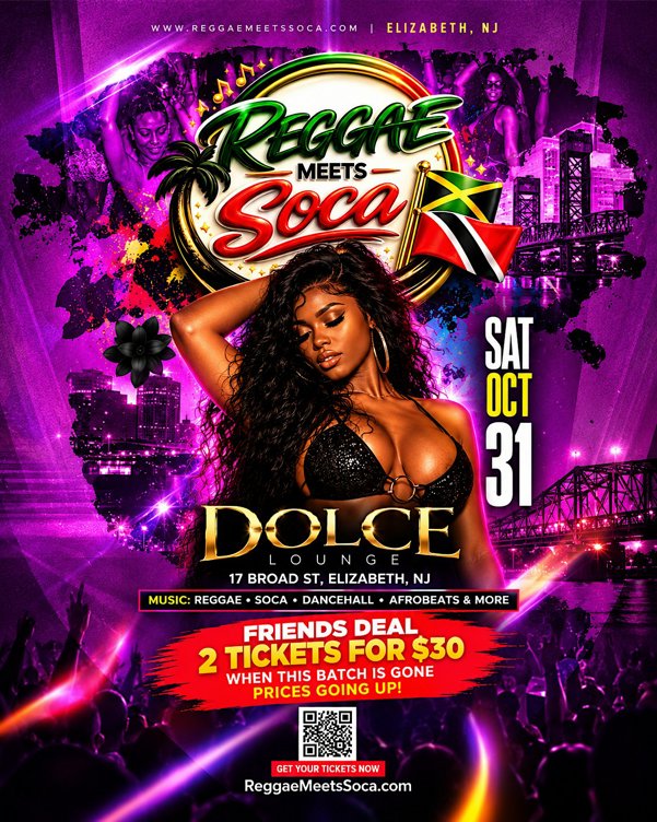 REGGAE Meets SOCA ELIZABETH, NJ