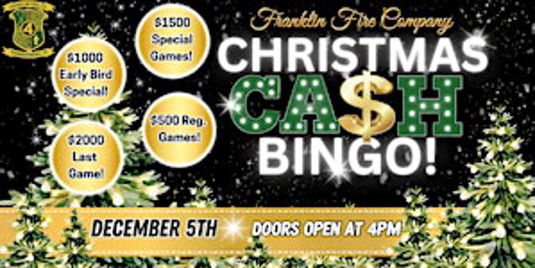 Christmas Mega Ca$h Bingo!