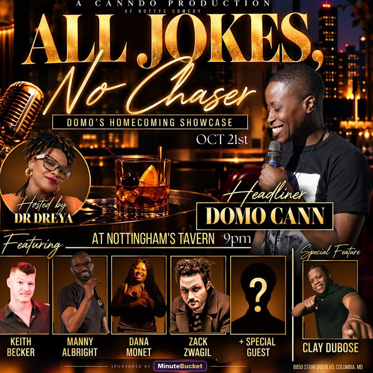 Notty Comedy All Jokes, No Chaser: Domo's Homecoming Show