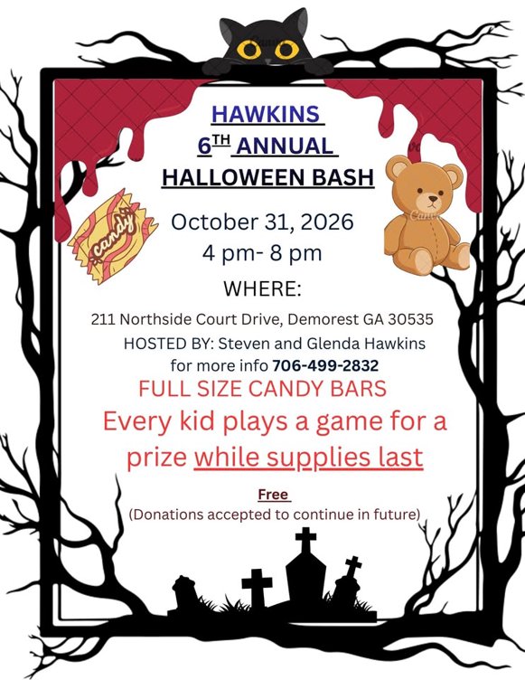 6TH ANNUAL HAWKINS HALLOWEEN BASH