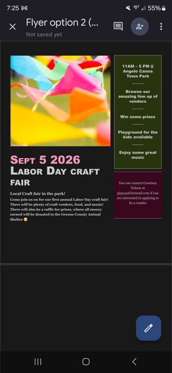 labor day craft fair