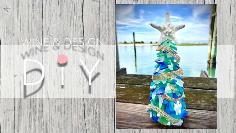SIP & DIY: Sea Glass Coastal Tree Workshop
