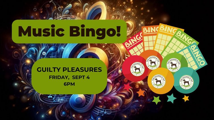Music Bingo - FREE - Guilty Pleasures