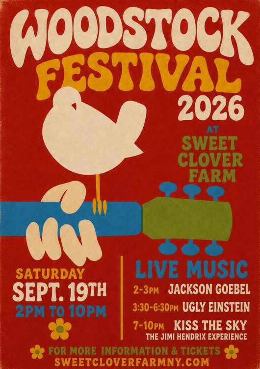 Woodstock Festival at Sweet Clover Farm