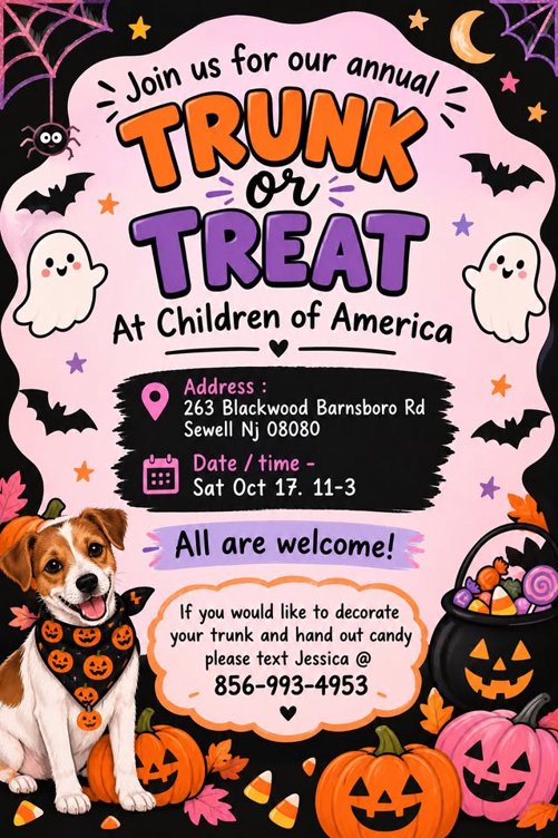 Children Of America Sewell Trunk Or Treat