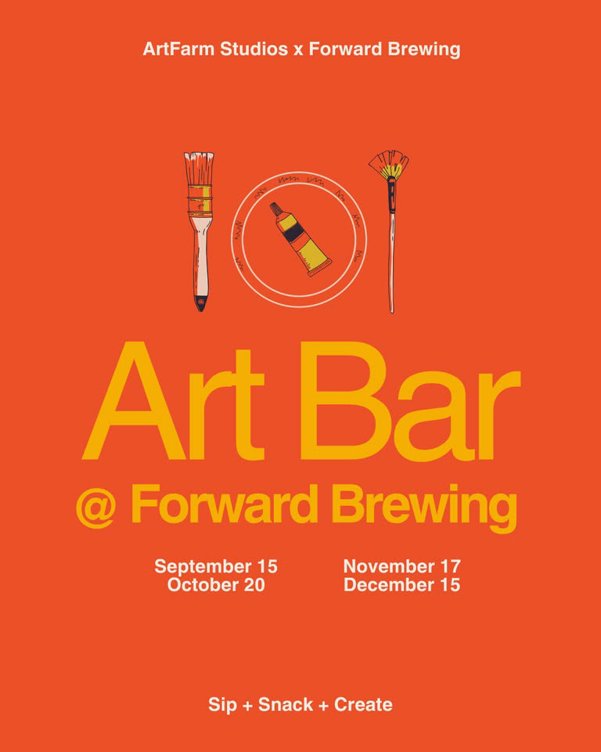 Art Bar: Sip, Snack, Create at Forward Brewing!