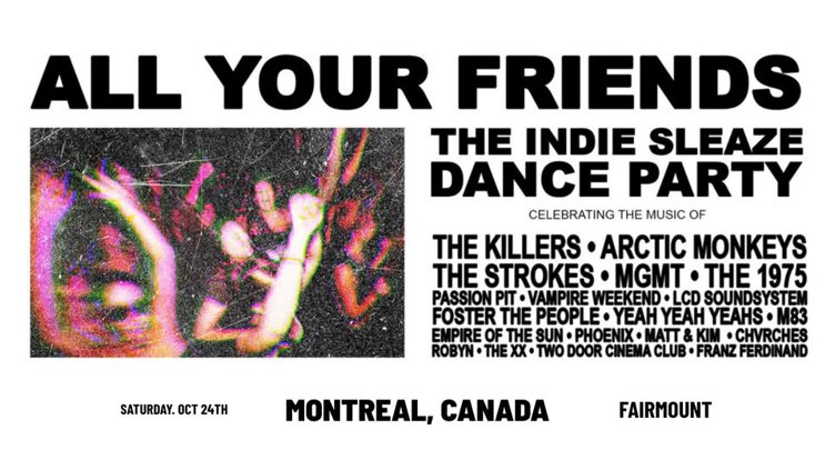 ALL YOUR FRIENDS | 24 octobre | Théâtre Fairmount