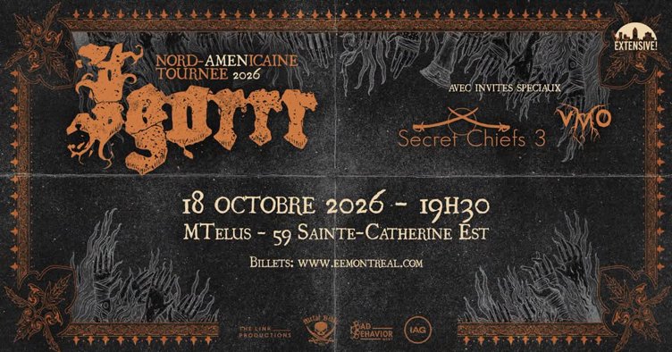 Igorrr + Secret Chiefs 3 + Violent Magic Orchestra | Montréal