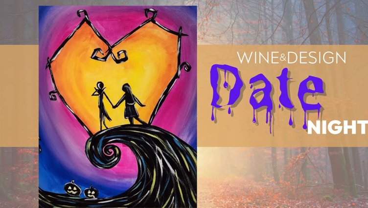 Paint & Sip Date Night | Nightmare Love| 1 Ticket For 2