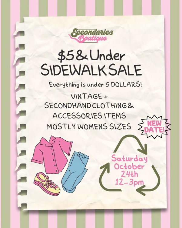 $5 & Under Sidewalk Sale👀🛍️♻️