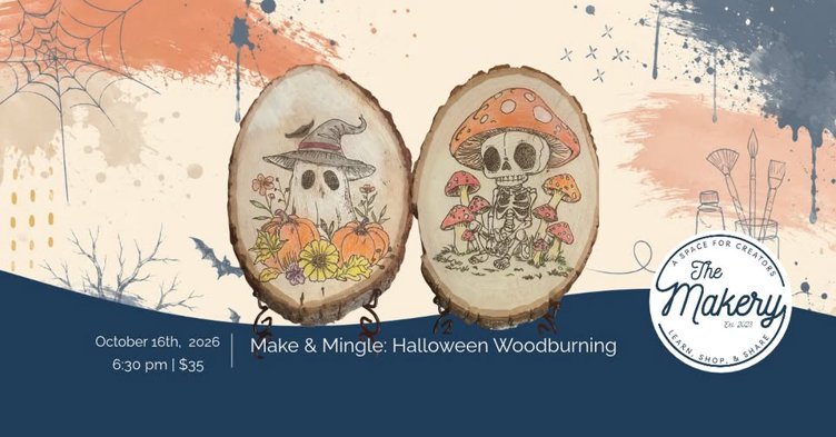 Make and Mingle: Halloween Wood Burning