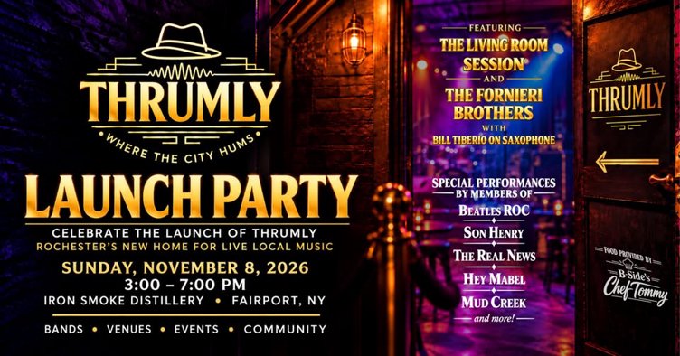 Thrumly Launch Party! 🎶🔥🎸