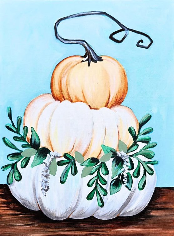 Sip & Paint Autumn Charm - BYOB and Free Parking