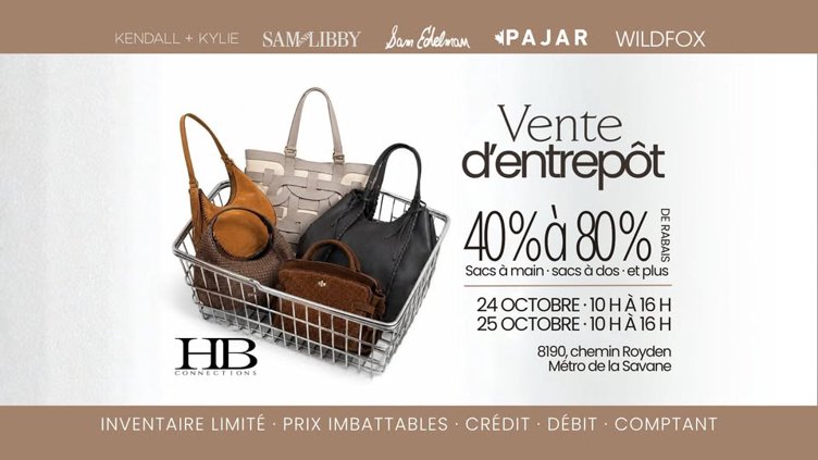 Vente d'entrepôt HB Dépôt