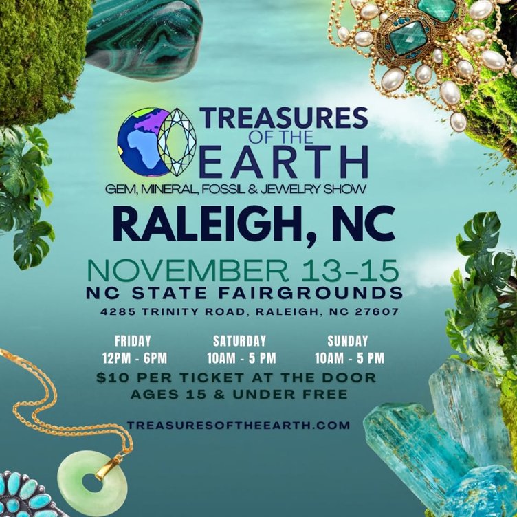Treasures Of The Earth - Gem, Mineral, Fossil & Jewelry Show