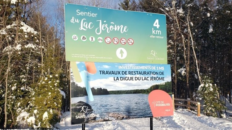 8 km easy walk sentier du lac Jerome
