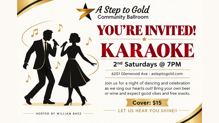Karaoke Night — A Step to Gold Community Ballroom