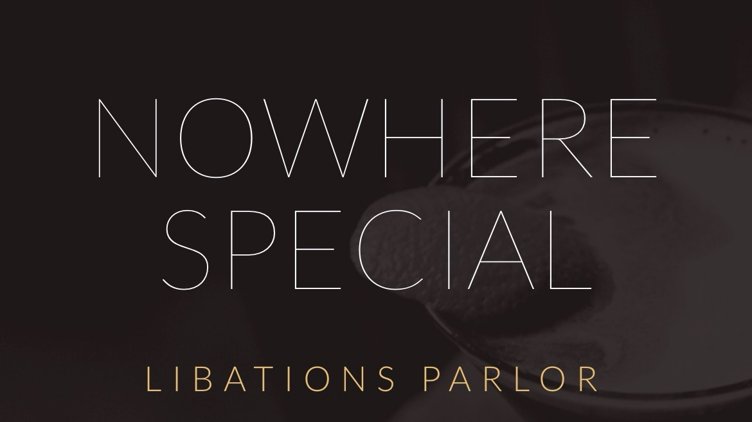 Fall cocktails at Nowhere Special